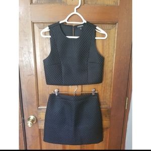 Express Black 2 Piece Mini Dress